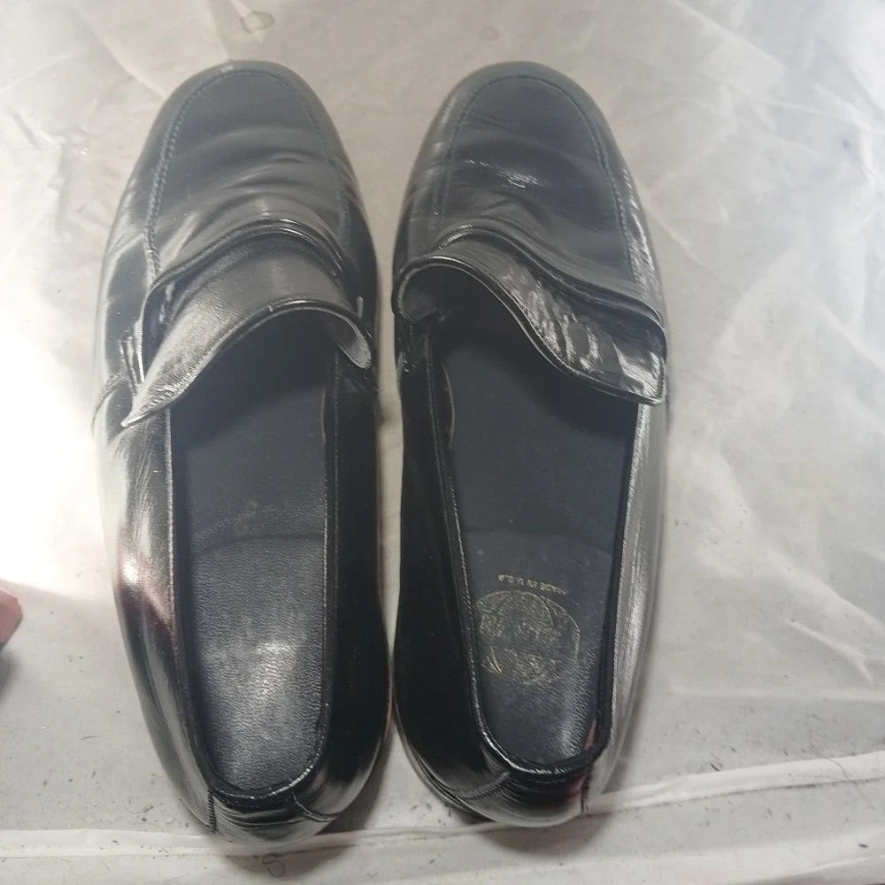 Mason Shoes Mens Black Leather Penny Loafers Made in USA Size‎ 10 TJ18865 854M67